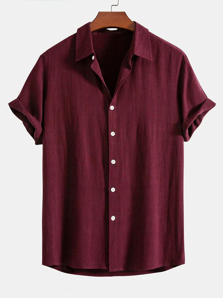 Booker - Camicia In Misto Lino Con Pantaloni Dritti