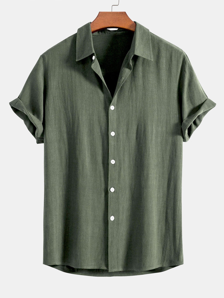 Booker - Camicia In Misto Lino Con Pantaloni Dritti
