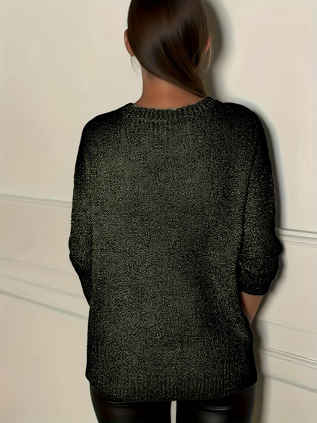 Healy - Maglione Lavorato a Maglia Con Scollo a V
