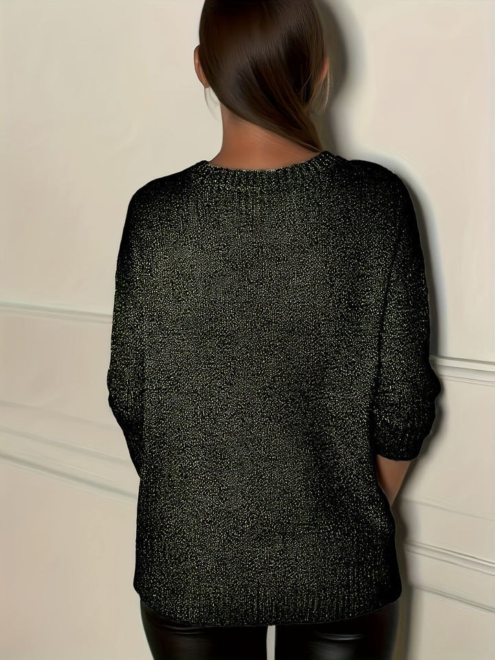 Healy - Maglione Lavorato a Maglia Con Scollo a V