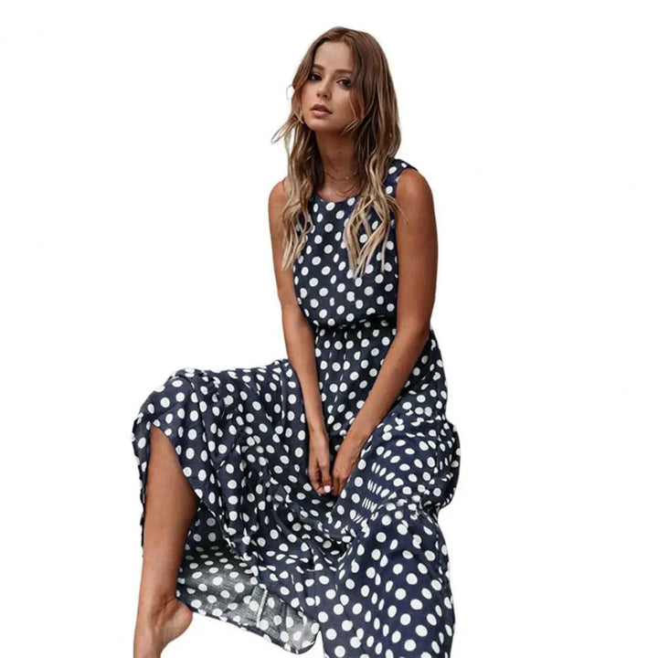 Laressa - Vestito Midi Boho a Pois