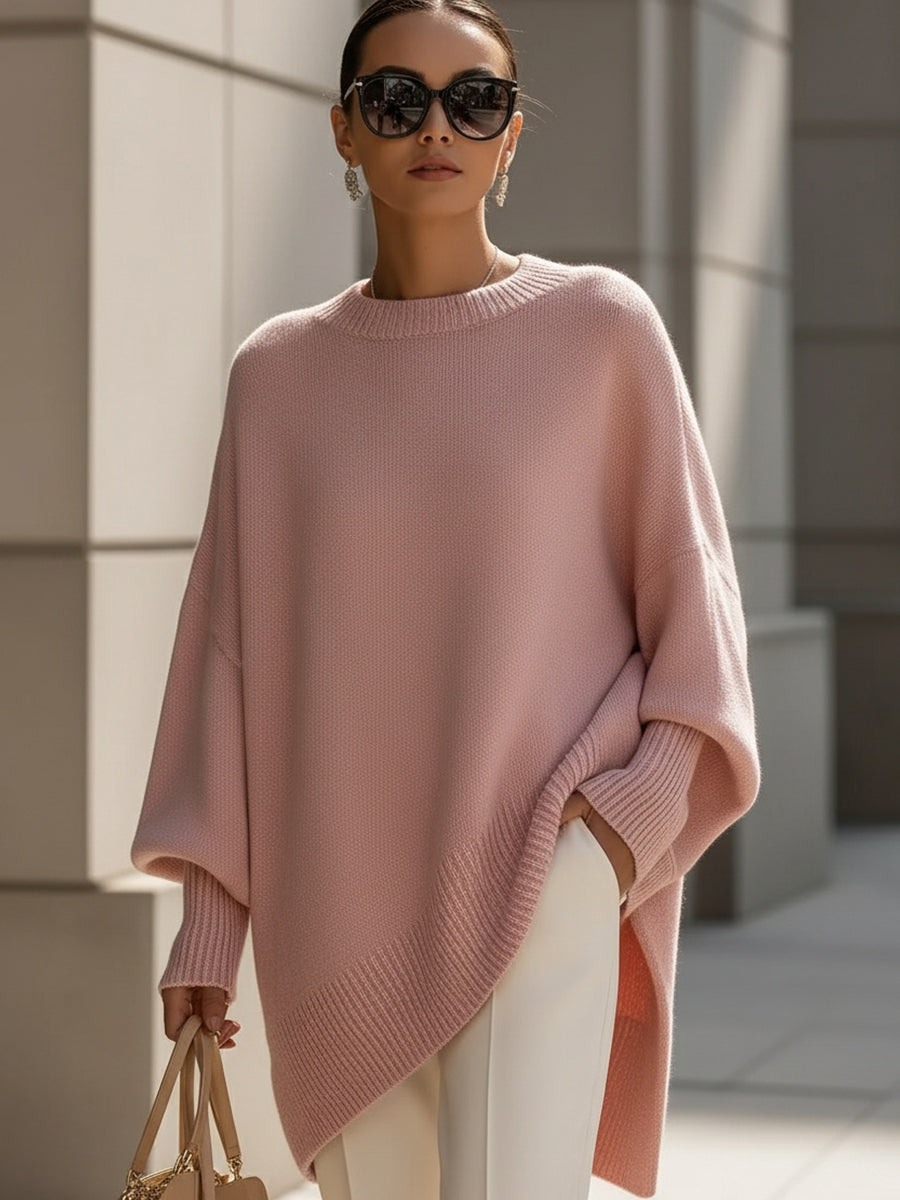 Phobe – Maglione Oversize Asimmetrico Lavorato A Maglia