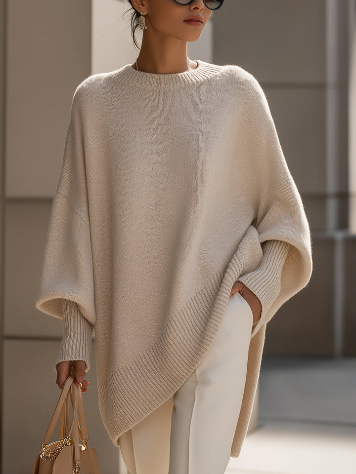 Phobe – Maglione Oversize Asimmetrico Lavorato A Maglia