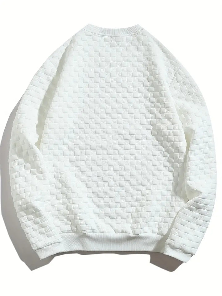 Stafford - Felpa Casual a Quadri Con Texture