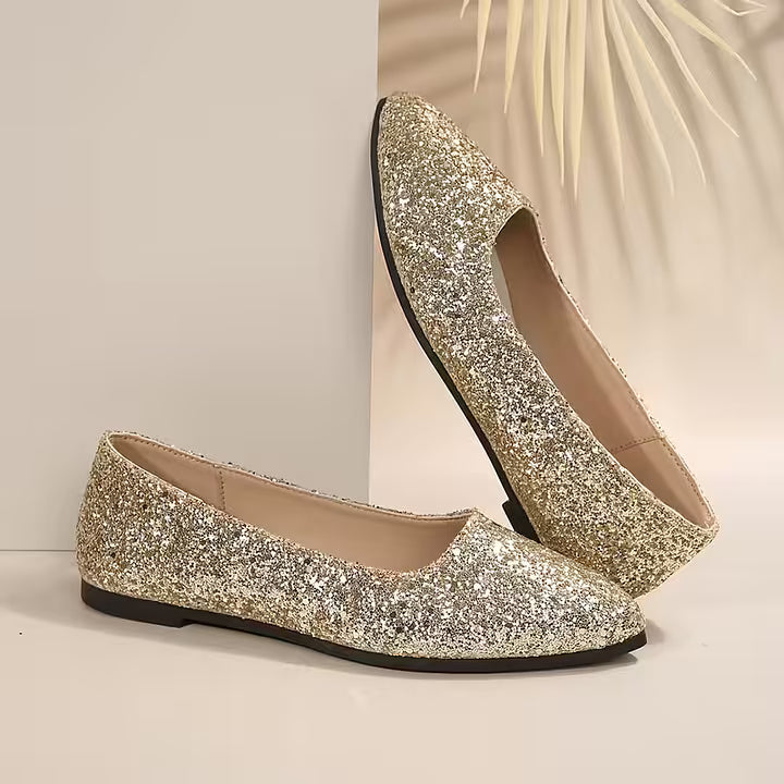 Krysten - Elegante Décolleté Con Punta Affusolata e Glitter