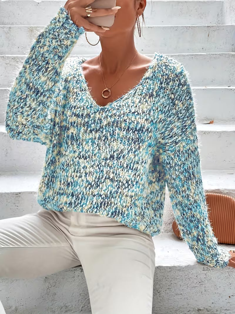 Siraba - Maglione Lavorato a Maglia a Maniche Lunghe