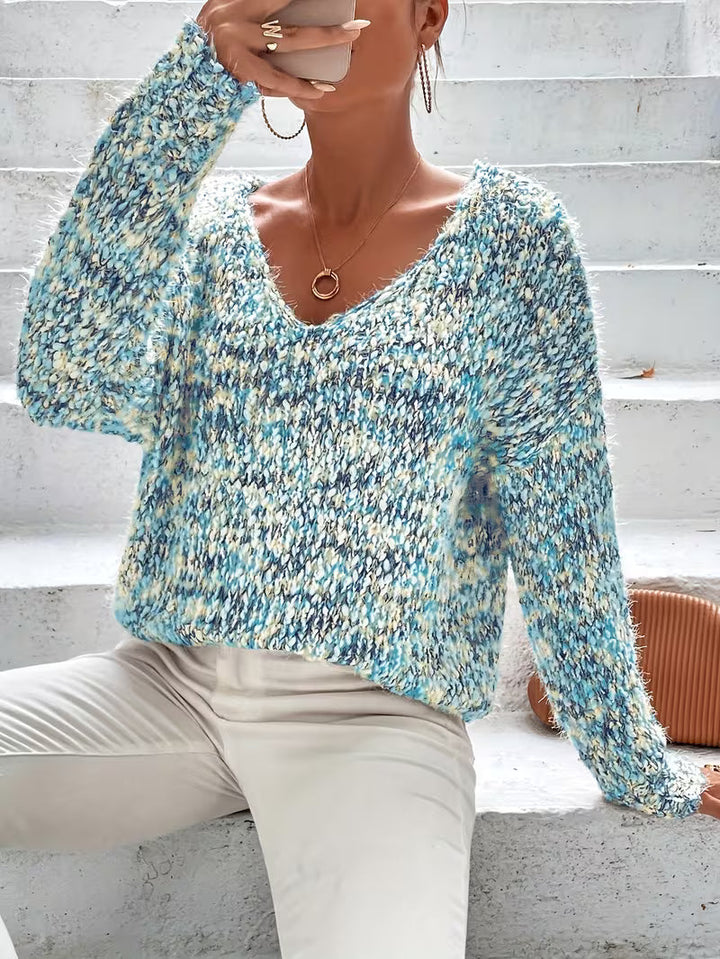 Siraba - Maglione Lavorato a Maglia a Maniche Lunghe