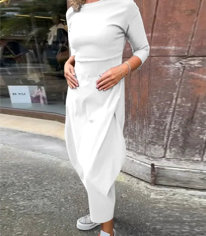 Vionel - Abito In Poliestere A Maniche Lunghe Con Tasche