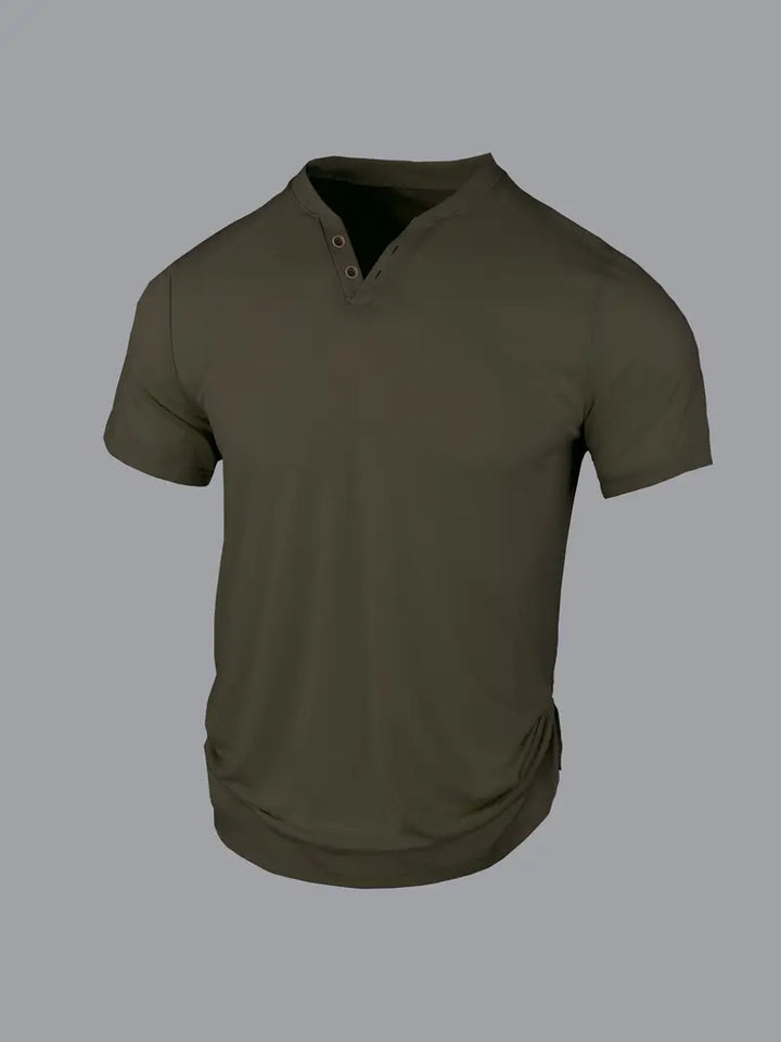Eligio - Maglietta in Maglia Con Bottoni