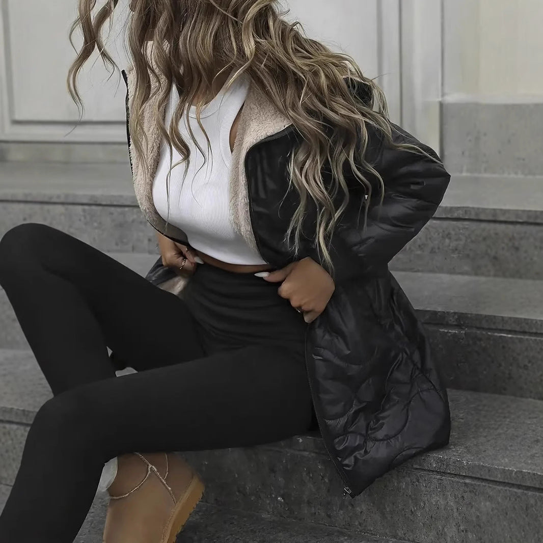 Nayela - Giacca Termica con Zip e Cappuccio