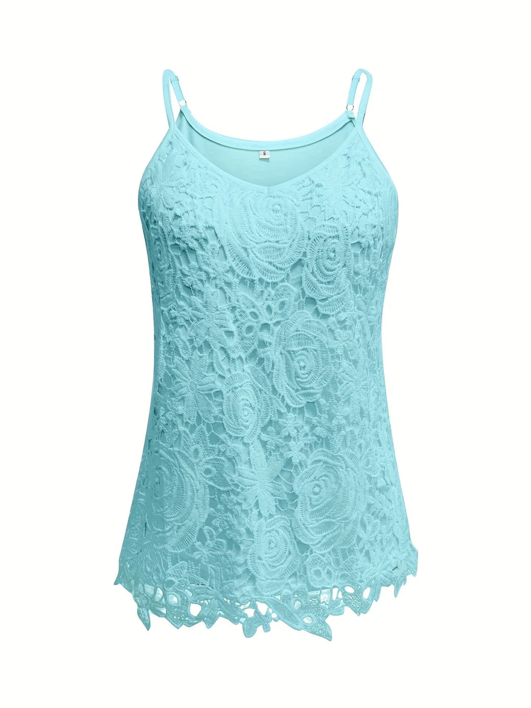 Juna - Elegante Top Senza Maniche In Pizzo Con Scollo a V