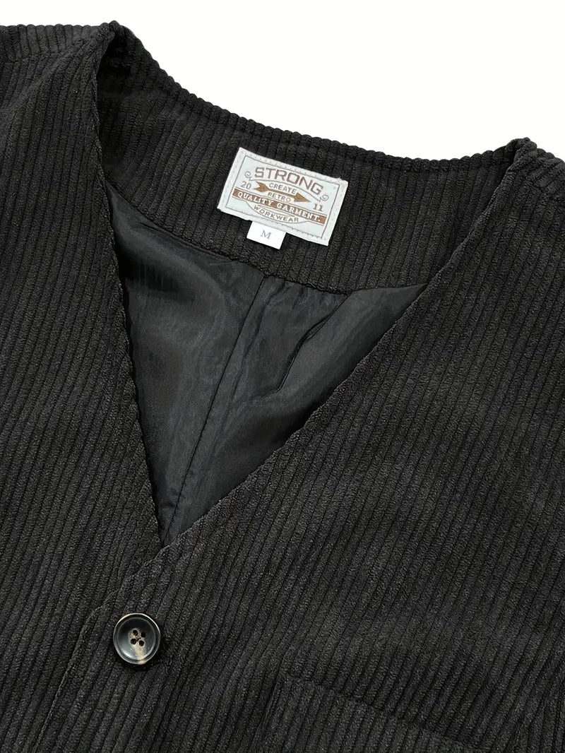 Fergus - Elegante Gilet In Velluto a Coste