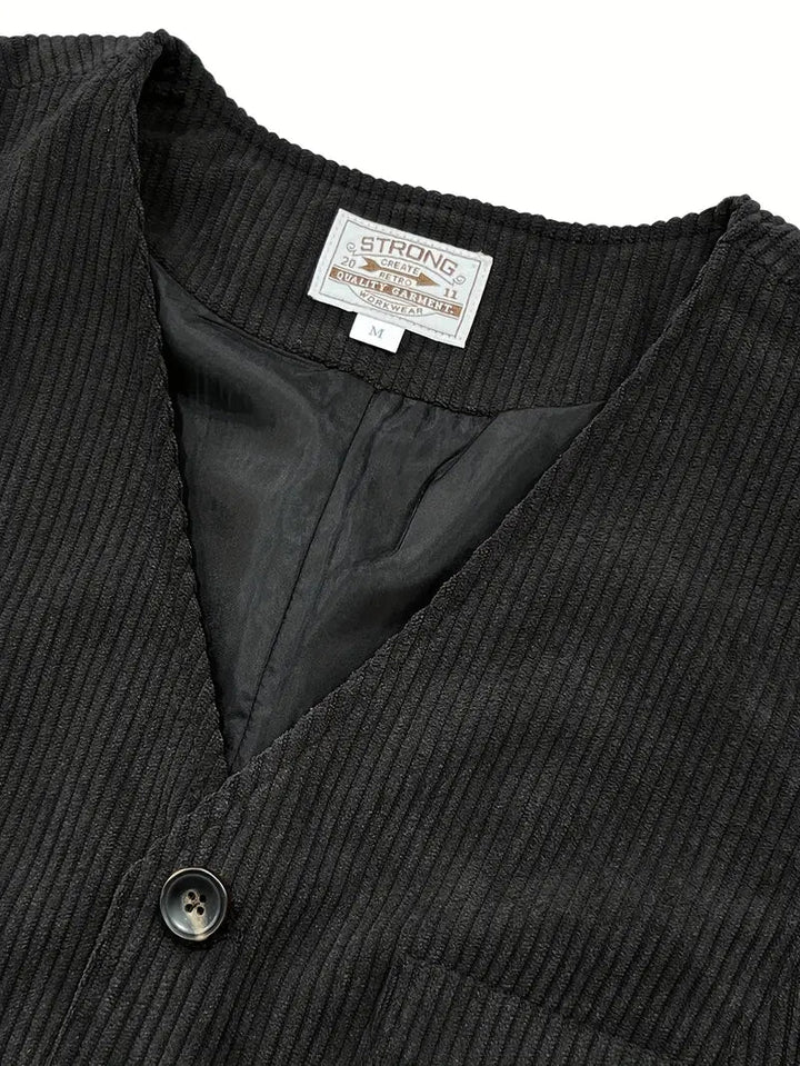 Fergus - Elegante Gilet In Velluto a Coste