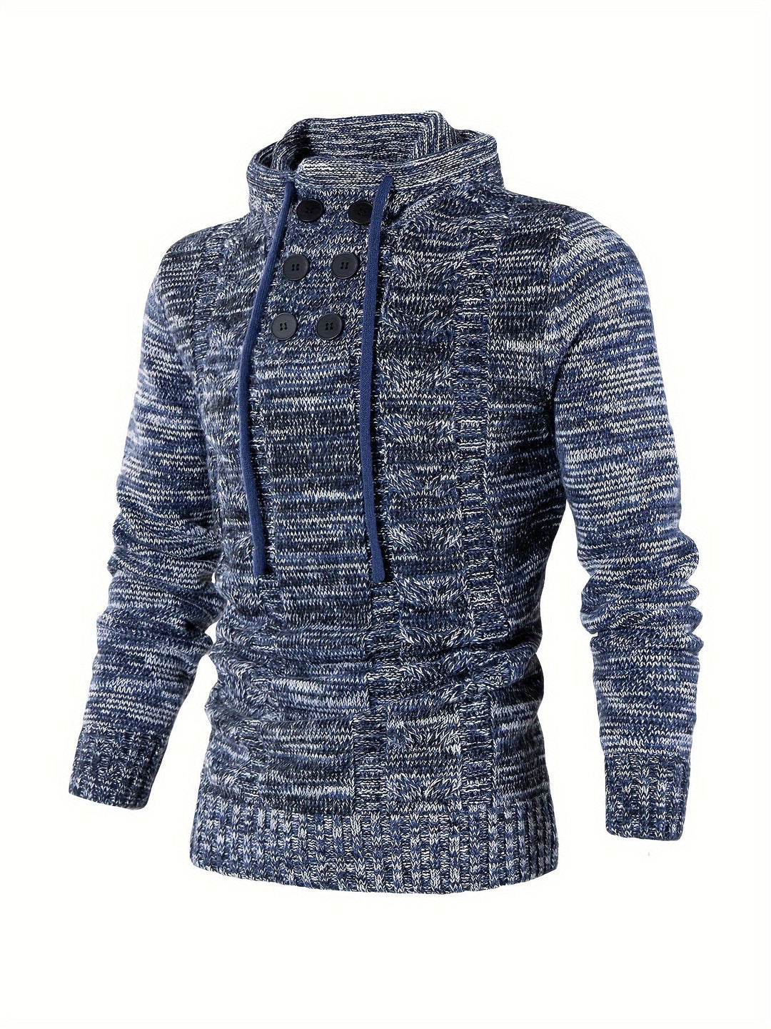 Damiaan - Felpa Con Cappuccio Casual a Maniche Lunghe In Maglia