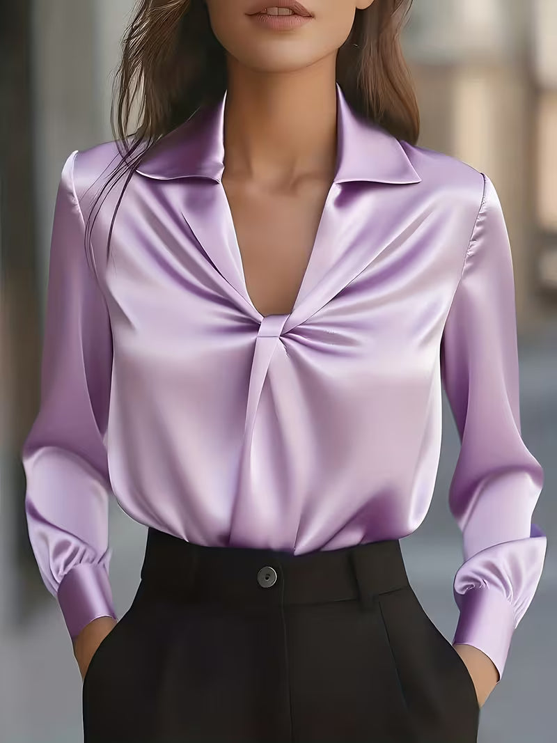 Leylah - Elegante Camicetta a Maniche Lunghe