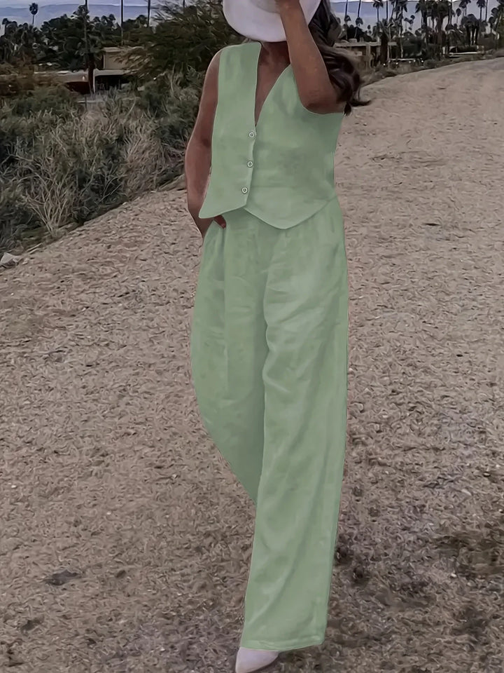 Jorja - Elegante Completo a Due Pezzi Senza Maniche