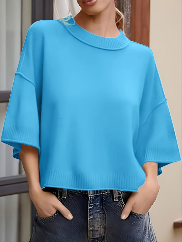 hilena - Cardigan Casual a Maniche Corte