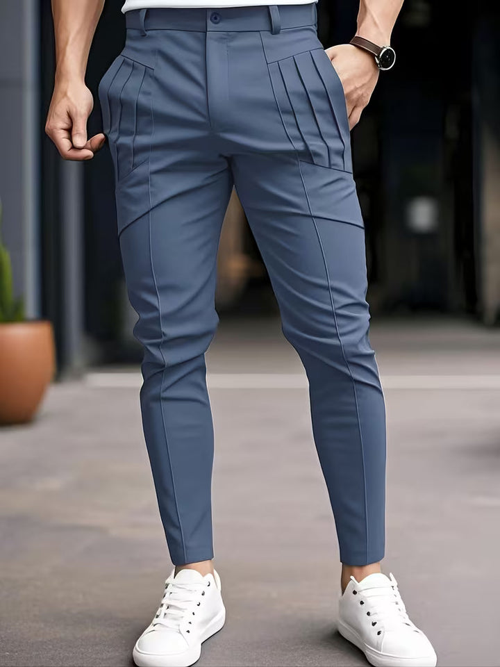 Altmann - Pantaloni Slim Fit Con Pinces e Tasche