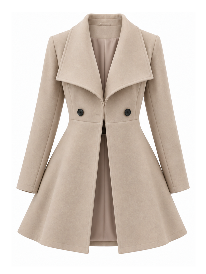 Nillza - Cappotto Lungo Aderente Con Revers