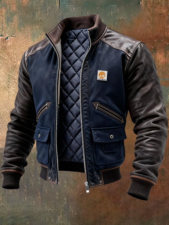 Spencer - Giacca In Pelle a Maniche Lunghe