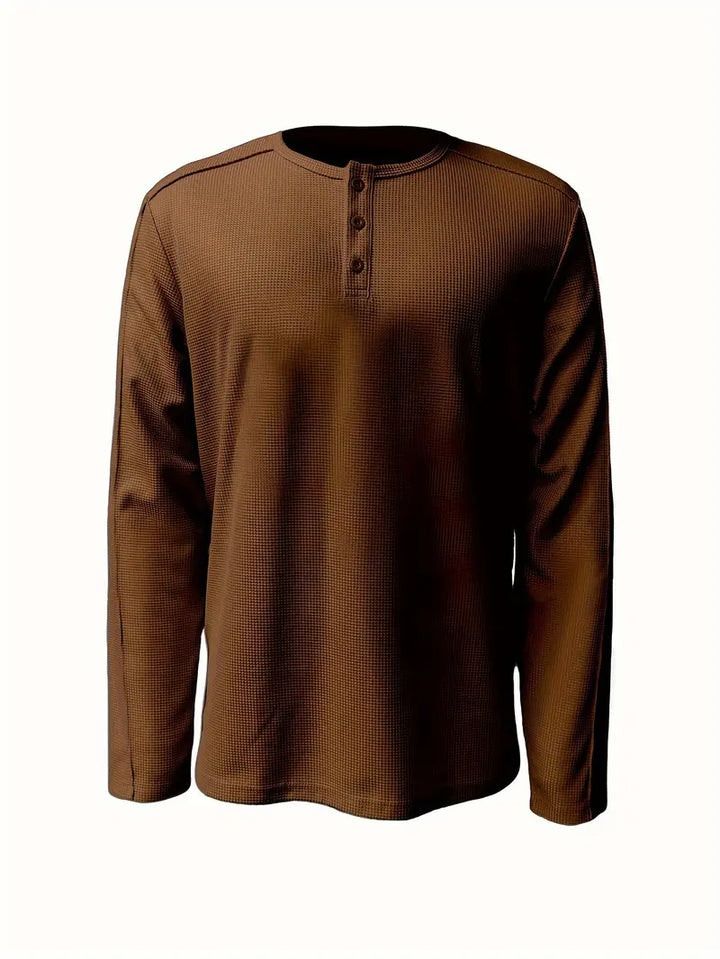 Pablo - Camicia Informale Lavorato a Maglia a Maniche Lunghe