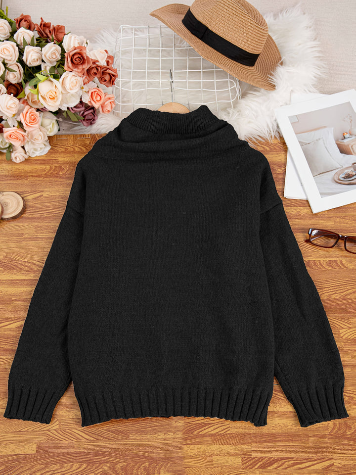 Zelina - Maglione a Maniche Lunghe Con Tasca