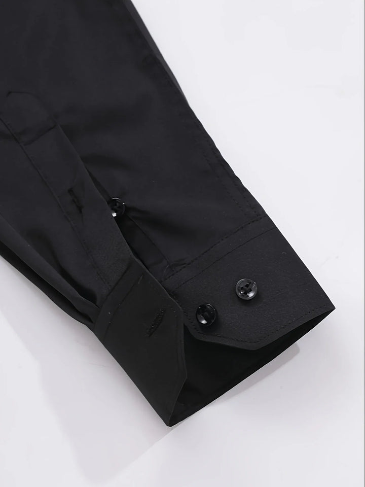 Byron - Elegante Camicia a Maniche Lunghe Con Bottoni