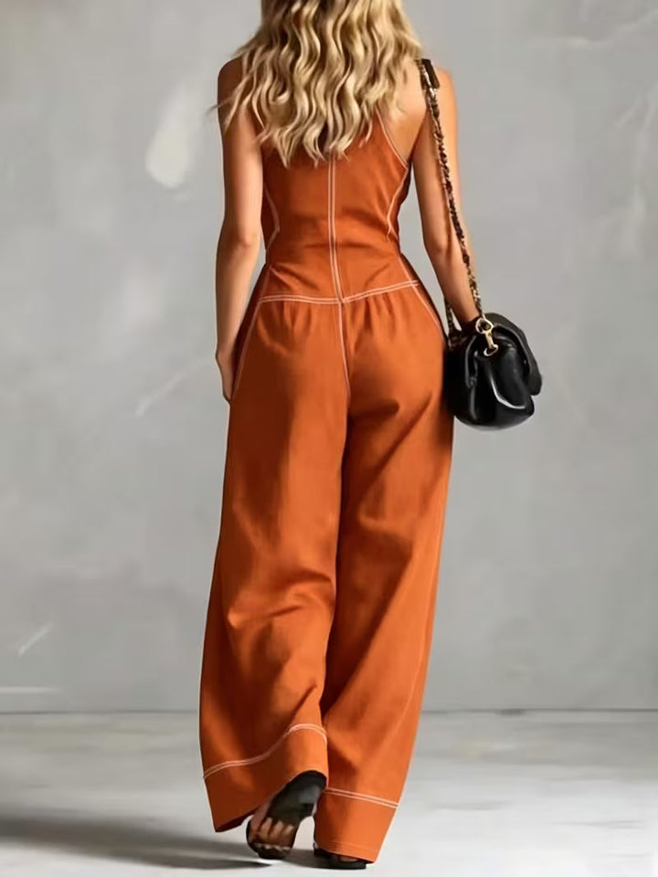 Bryana - Tuta a Righe in Patchwork