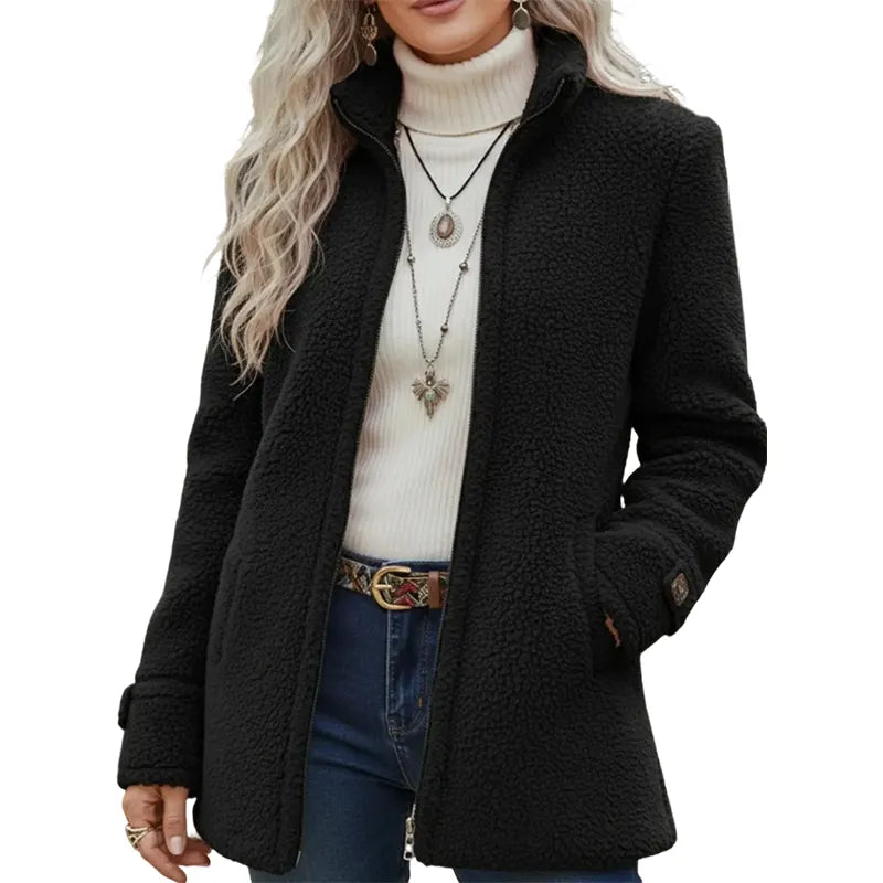 Elanne - Giacca Casual Con Collo Alto