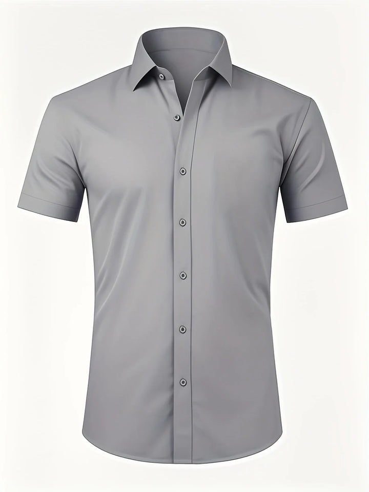 Ezra - Elegante Camicia Vestibilità Aderente Con Bottoni