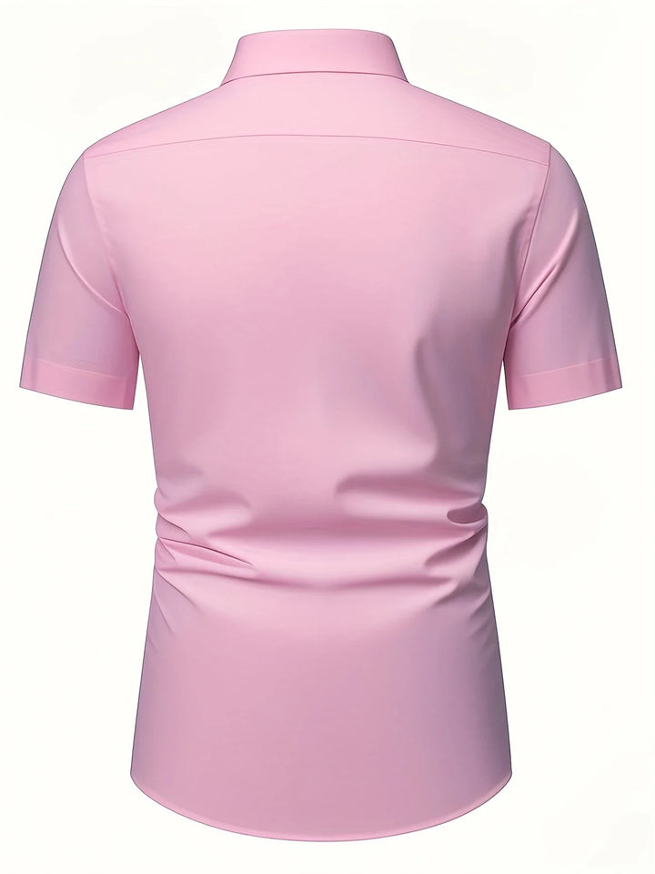 Ezra - Elegante Camicia Vestibilità Aderente Con Bottoni
