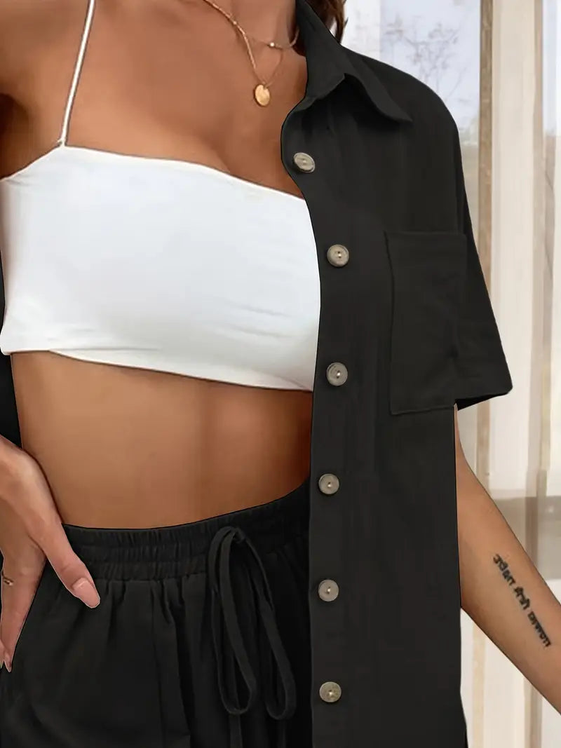 Fani - Elegante Completo Estivo A Due Pezzi