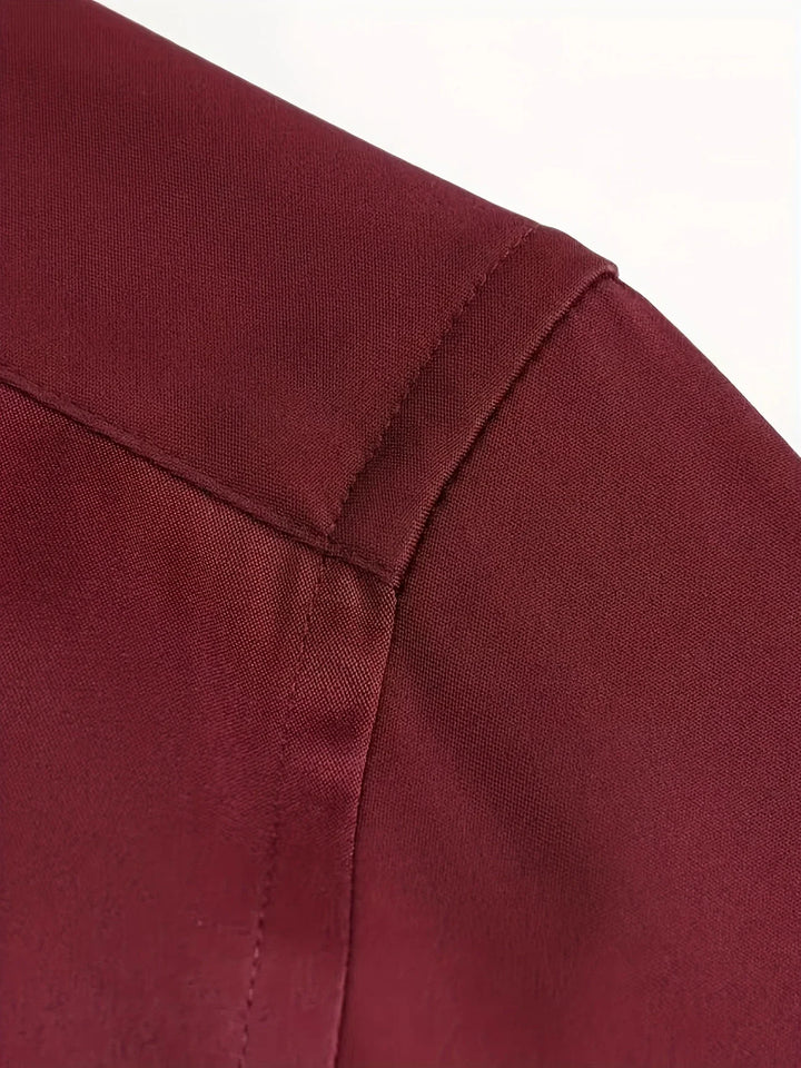 Byron - Elegante Camicia a Maniche Lunghe Con Bottoni