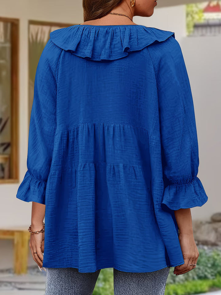 Garbine - Elegante Camicetta Con Collo a Balze