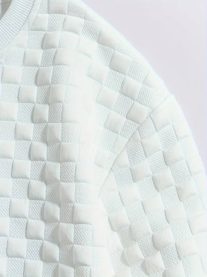 Stafford - Felpa Casual a Quadri Con Texture