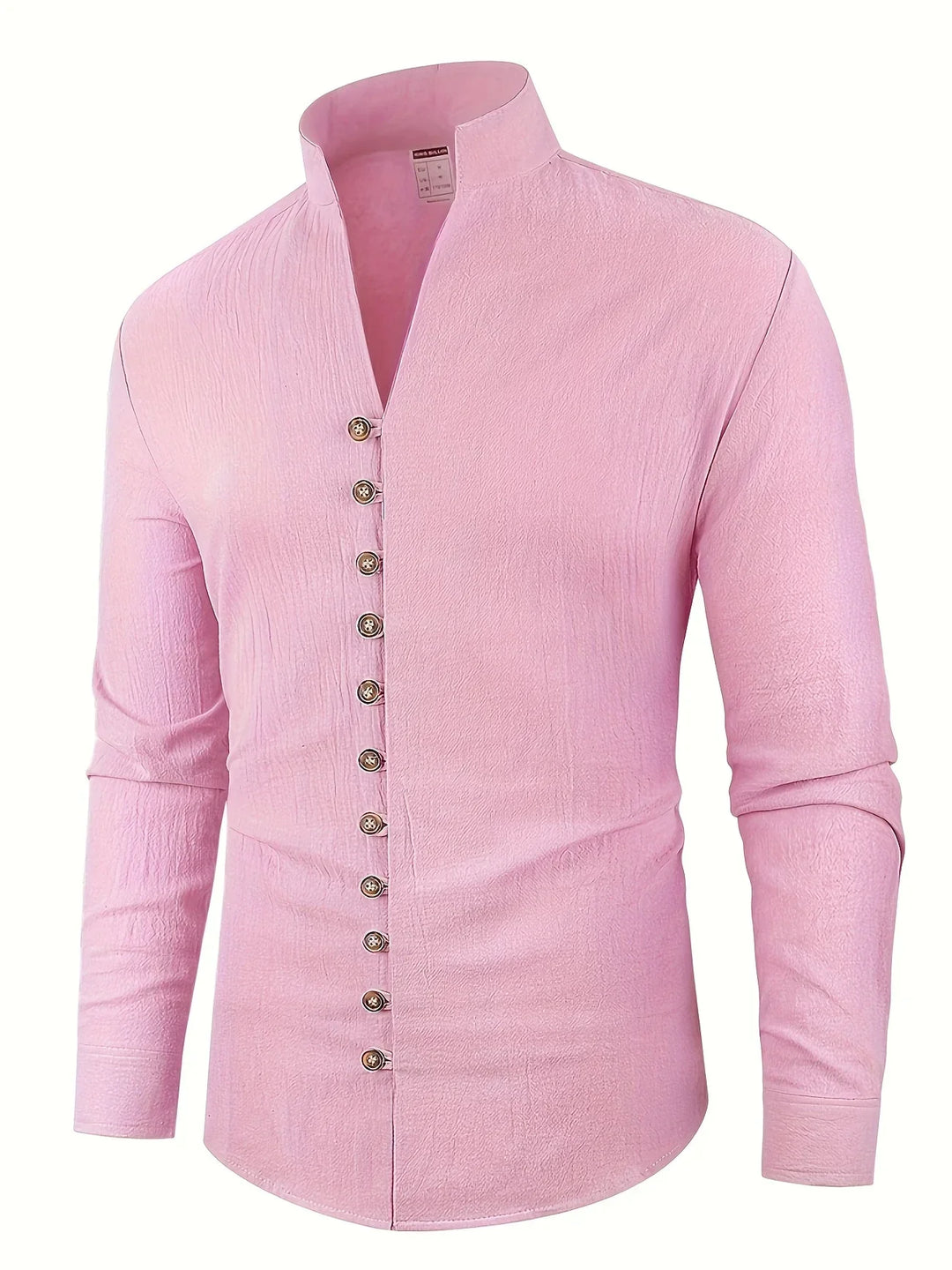 Shayne - Camicia Leggera In Cotone E Lino Con Maniche Lunghe