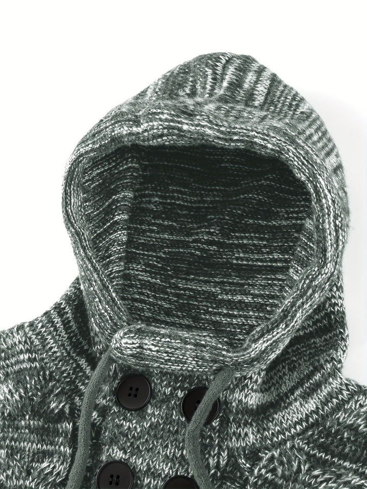 Damiaan - Felpa Con Cappuccio Casual a Maniche Lunghe In Maglia