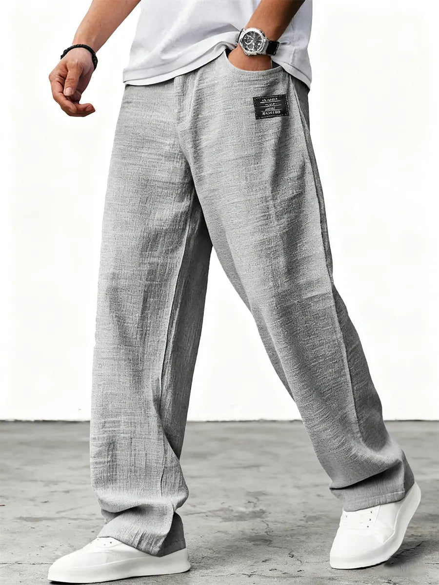 Lushan - Pantaloni Larghi in Lino