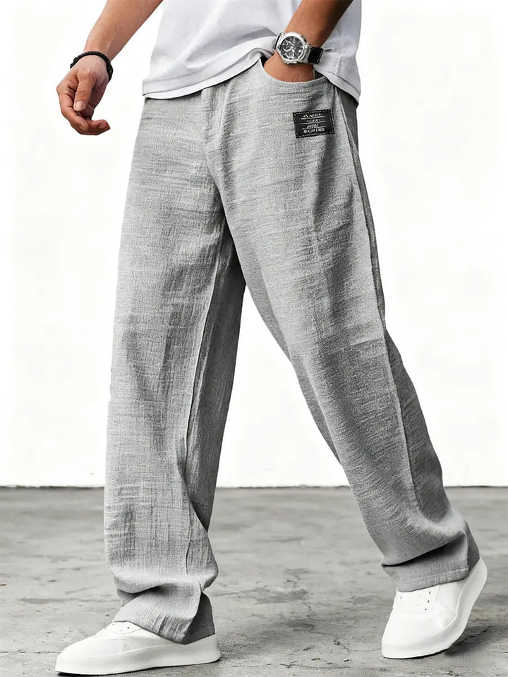 Lushan - Pantaloni Larghi in Lino