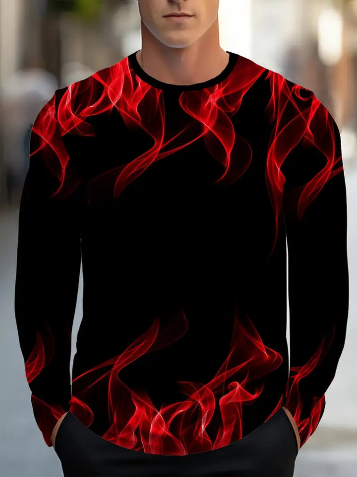 Bartlett - Camicia Casual a Maniche Lunghe Con Collo Rotondo