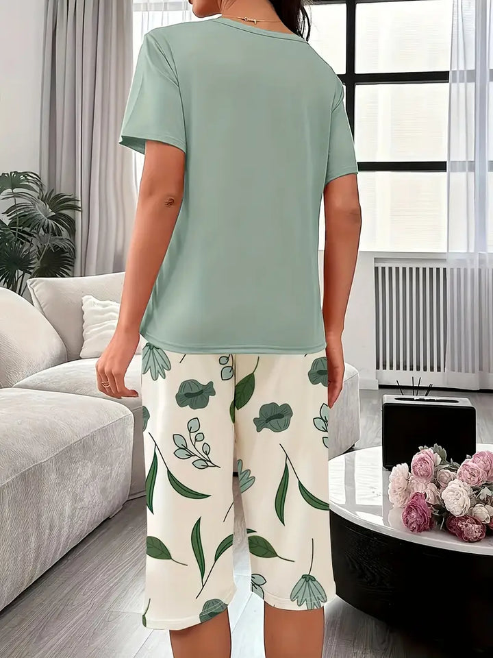 Kinsley - Confortevole Set Abbigliamento Da salotto Con Stampa Floreale