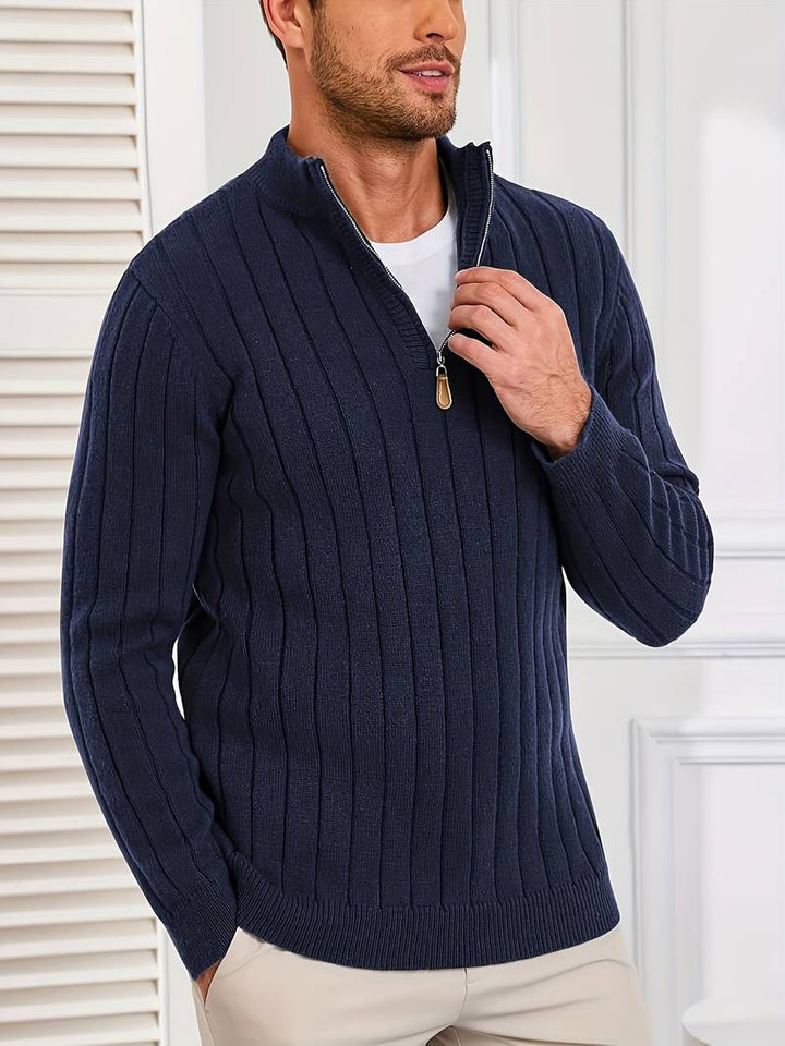 Yedidya - Maglione Casual a Maniche Lunghe Lavorato a Maglia