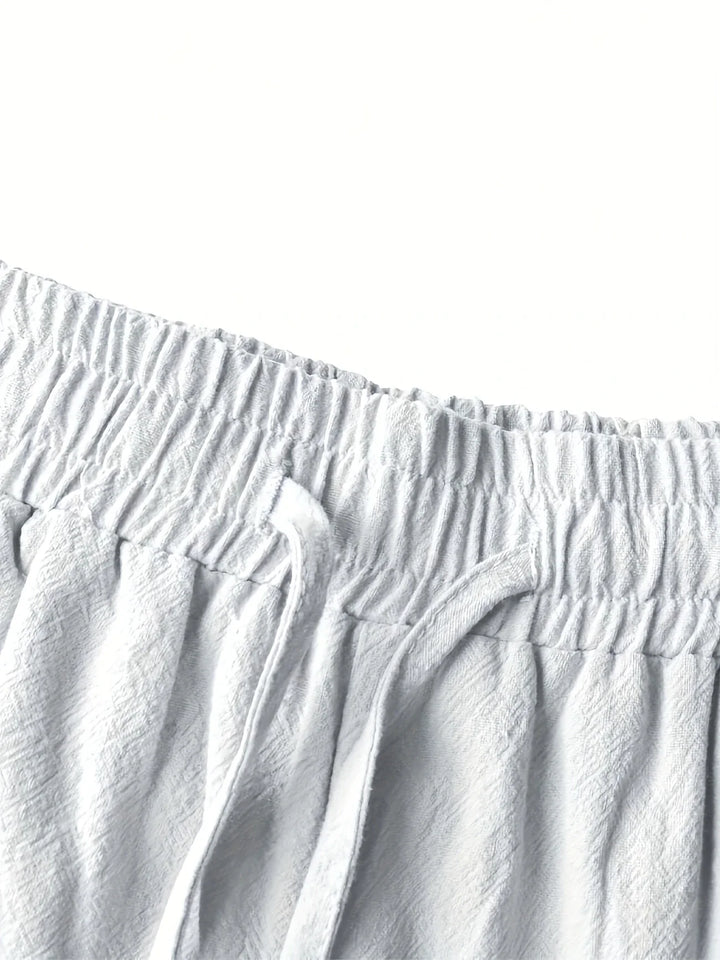 Callan - Pantaloncini Casual In Lino Con Tasca