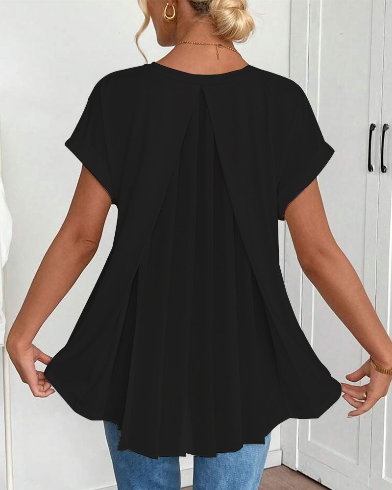 Liyanna - Maglietta a Maniche Corte in Patchwork