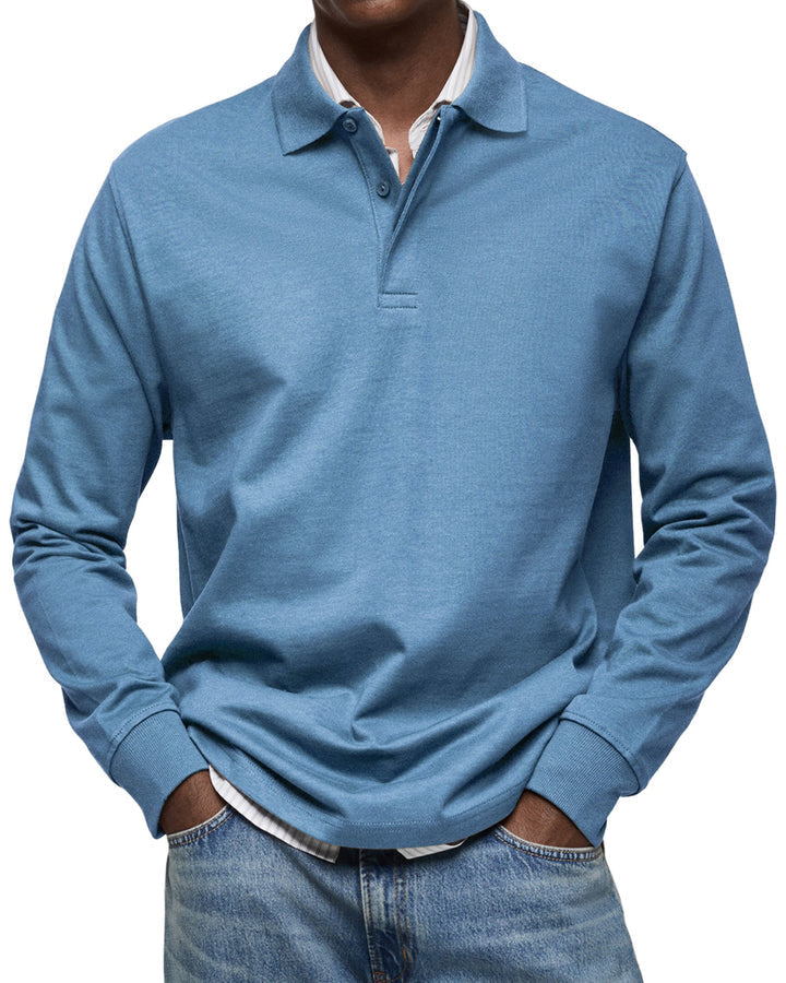 Elhanan - Elegante Polo a Maniche Lunghe
