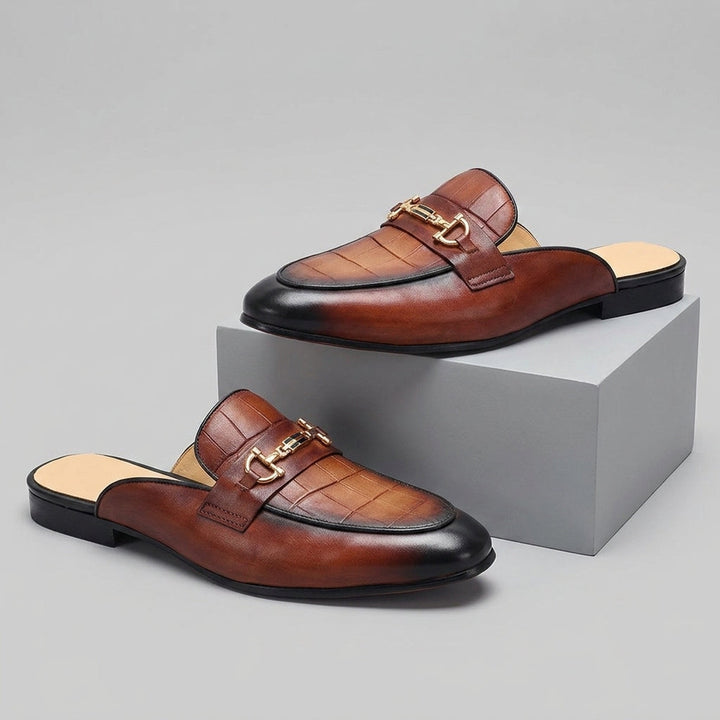 Idris - Scarpe in Pelle Con Tallone Scoperto