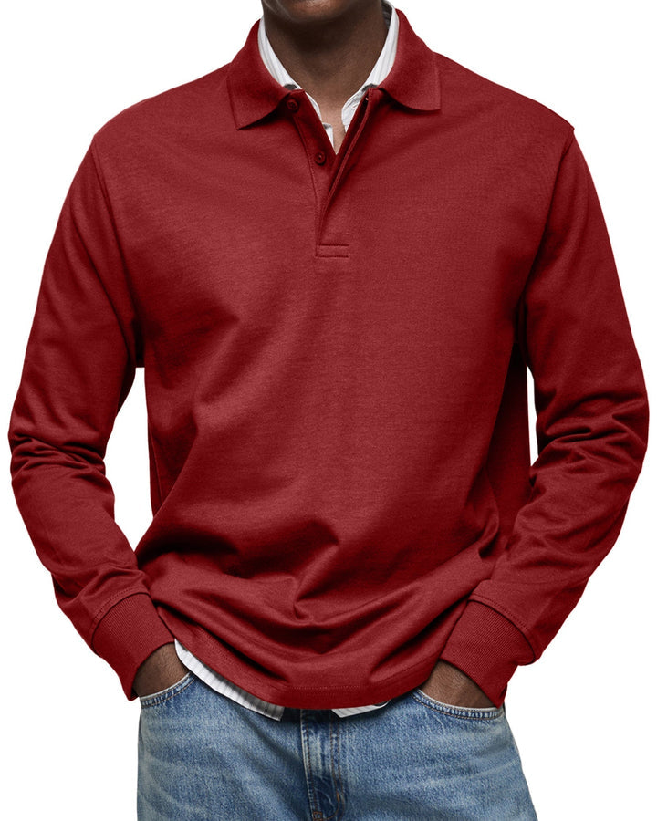 Elhanan - Elegante Polo a Maniche Lunghe