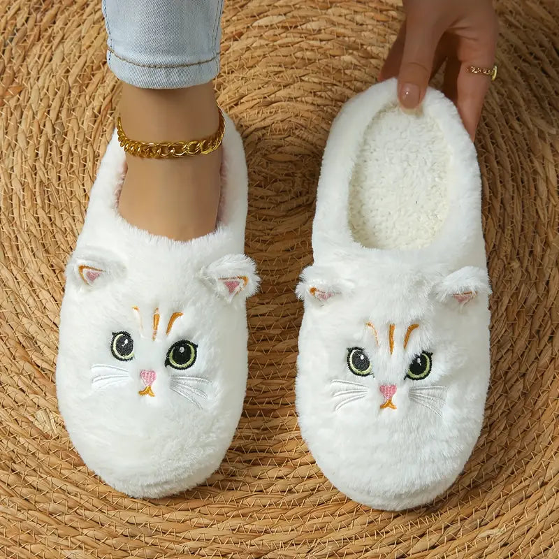 Pheline - Pantofole Con Grazioso Motivo a Gatto