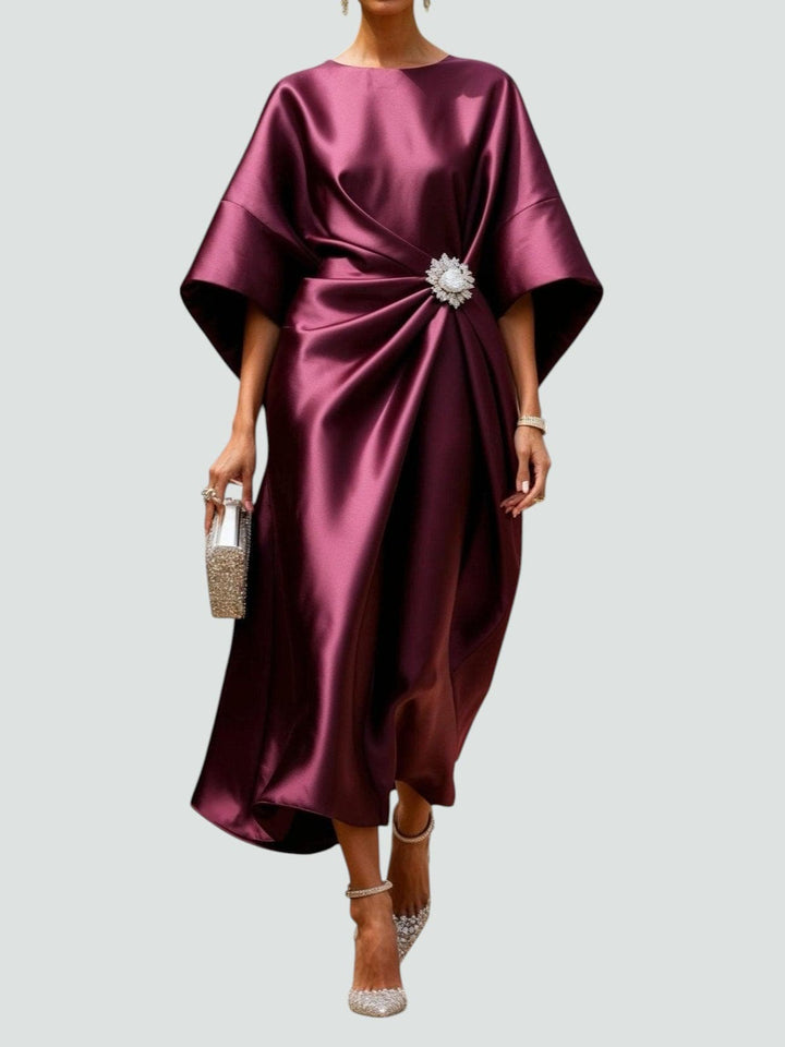 Zoey - Elegante Abito Lungo Raso