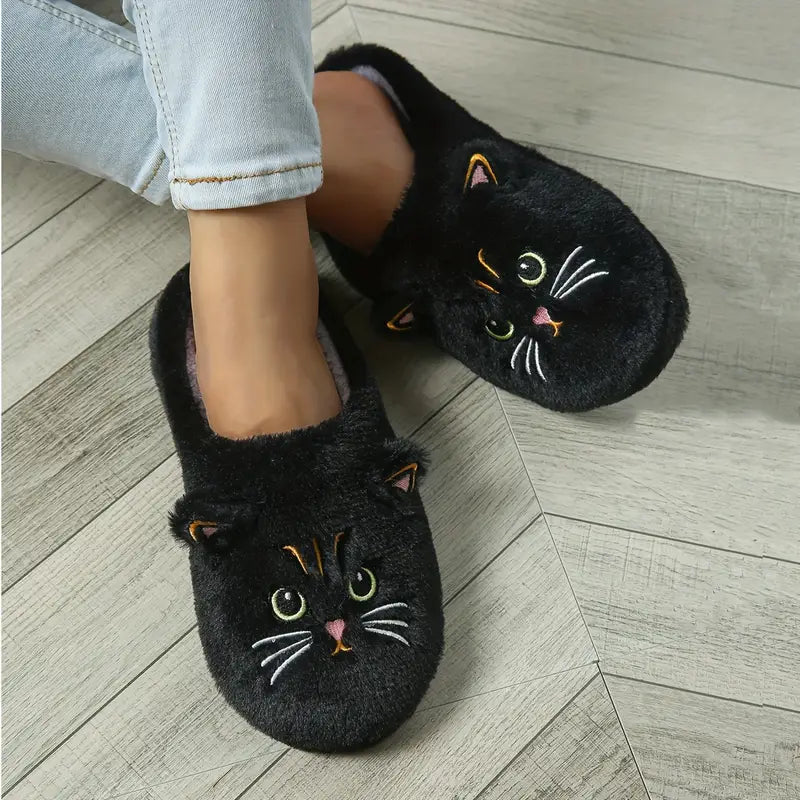 Pheline - Pantofole Con Grazioso Motivo a Gatto